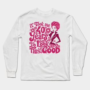 Radiant Mother: Celebrating 40 Years of Timeless Beauty Long Sleeve T-Shirt